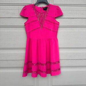 Romeo & Juliet Couture Fuchsia Lace Kids Dress
